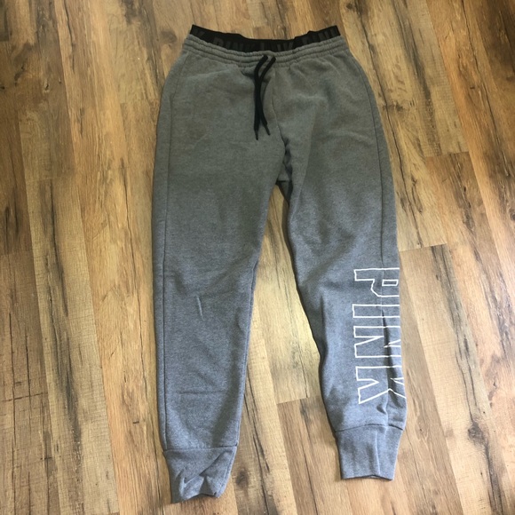 PINK Victoria's Secret Pants - Vs pink grey skinny sweatpant joggers size small